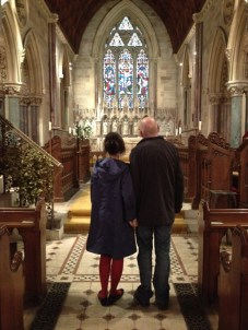 The Happy Couple to be, the day before.