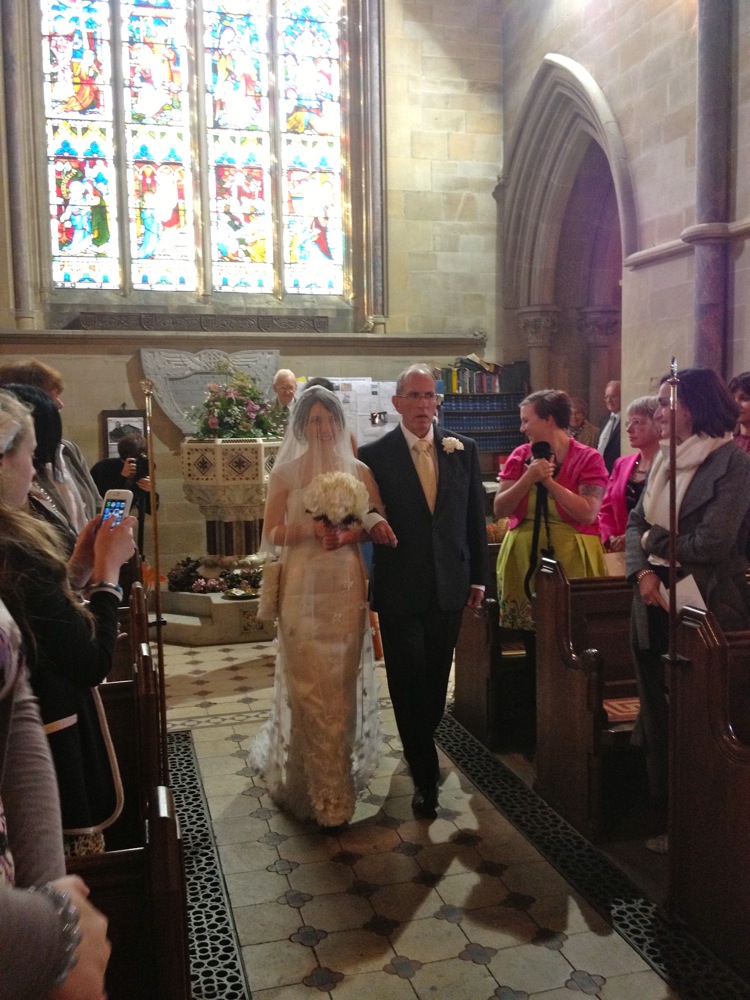 Walking down the aisle